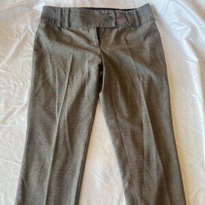 Worthington Women's Size 10 Modern Fit Dress Slacks Pants Brown Micro Plaid